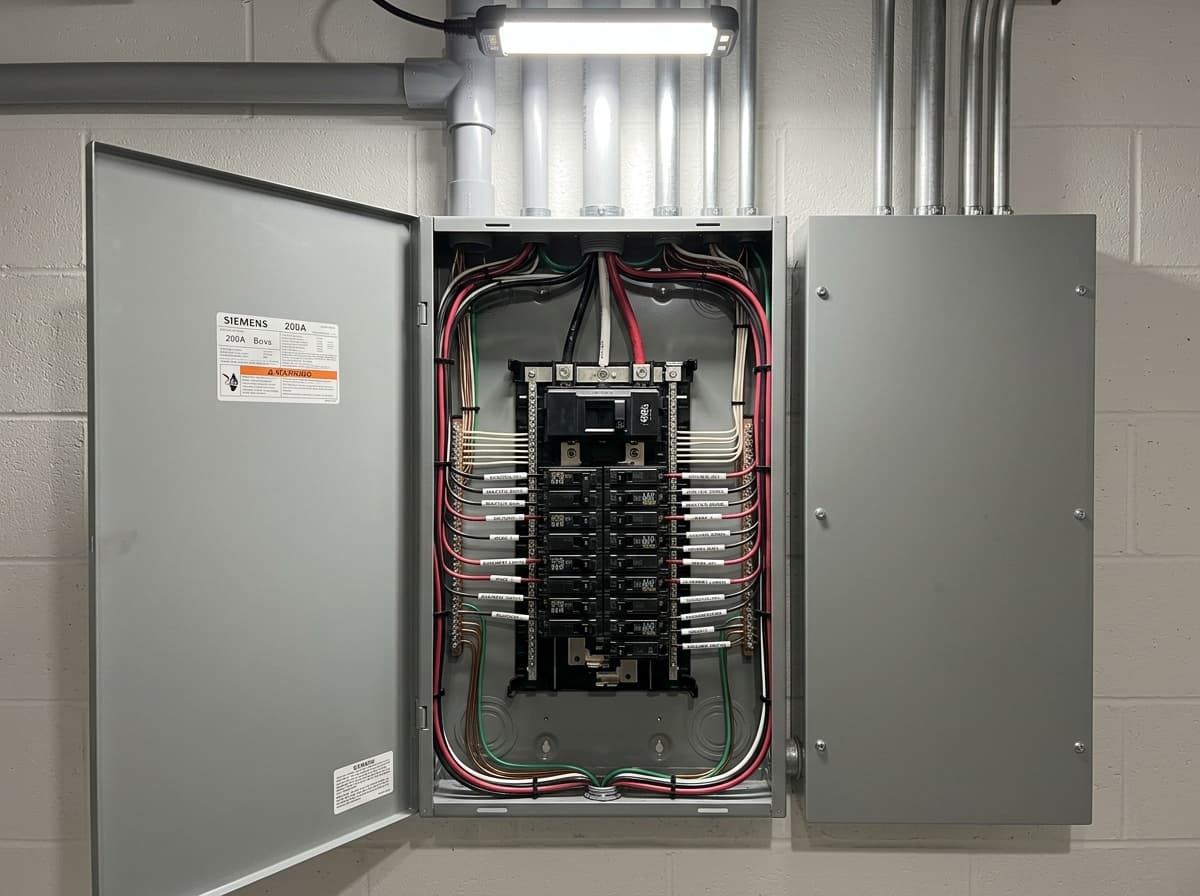 Siemens 200-amp panel install